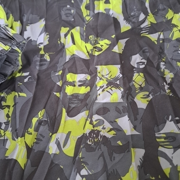 Quiksilver MISSION snowboard ski jacket coat Mens LG camo look brown green faces - Picture 8 of 13